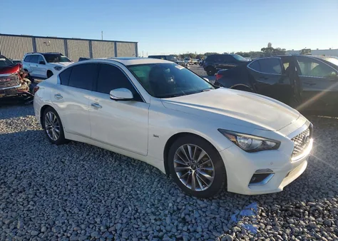 2018 Infiniti Q50 Luxe z USA, uszkodzony, nr VIN JN1EV7AP2JM359715